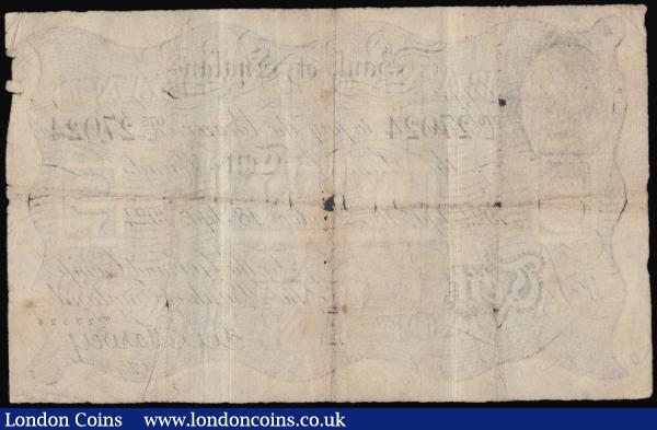 Ten Pounds Harvey B209b dated Sept 18 1924, series 075/L 27024, London issue, VG : English Banknotes : Auction 182 : Lot 22
