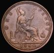London Coins : A182 : Lot 2854 : Penny 1860 Beaded Border, Freeman 6, dies 1+B, VF/NVF, the surfaces with some light residue from lon...