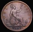 London Coins : A182 : Lot 2868 : Penny 1869 Freeman 59 dies 6+G Fine with a slightly uneven tone