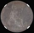 London Coins : A182 : Lot 2869 : Penny 1871 Freeman 61 dies 6+G, in an NGC holder and graded AU58 BN, very rare and desirable in high...