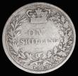 London Coins : A182 : Lot 2974 : Shilling 1879 Die Number 9, GBATIA error, ESC 1332, Bull 3054, VG the reverse with some hairlines, t...