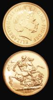 London Coins : A182 : Lot 3336 : Sovereign and Half Sovereign 2009 BU