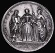 London Coins : A182 : Lot 680 : Coronation of Caroline 1727 34mm diameter in silver by J. Croker, the official Coronation issue, Obv...