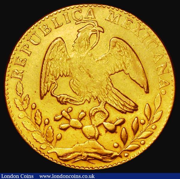 Mexico Eight Escudos Gold 1862 Go YE Guanajuato KM#383.7 Good Fine with a small repair just above the date : World Coins : Auction 183 : Lot 1060