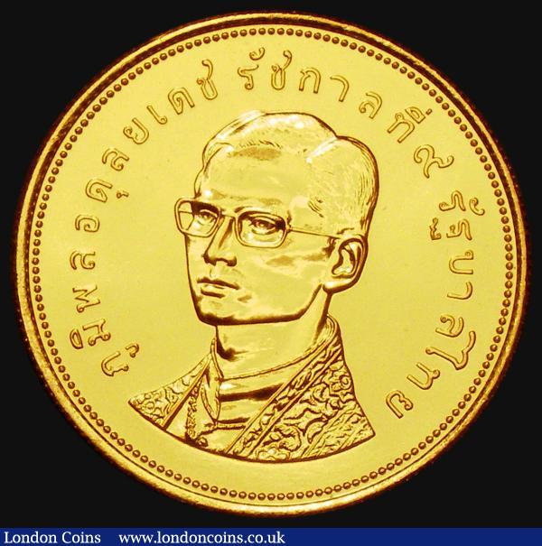 Thailand 5000 Baht BE2517 Gold Conservation series - White-eyed River Martin Y#104 UNC and almost fully lustrous with some minor contact marks : World Coins : Auction 183 : Lot 1187