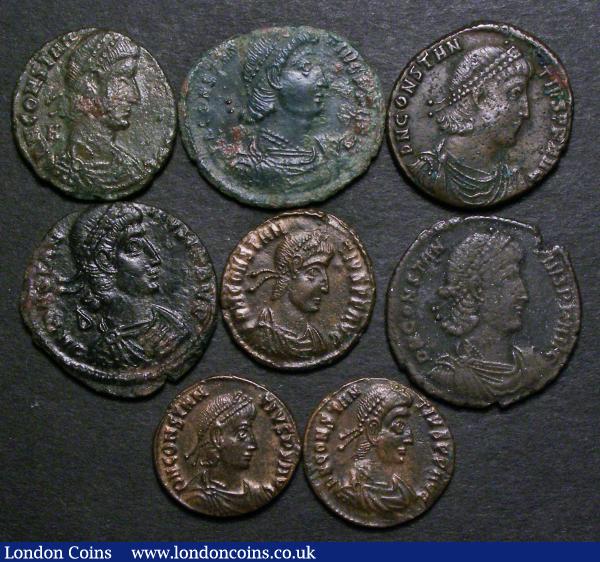 Roman (9) Centenionalis Constantius II Ae2 sizes (6), Half Centenionalis Constantius II Ae3 sizes (3) Near Fine to VF : Ancient Coins : Auction 183 : Lot 1283