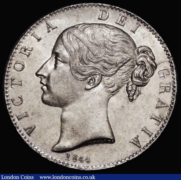 Crown 1844 Star Stops on edge, ESC 280, Bull 2561 NEF toned with some contact marks, the rim slightly flattened to the top right of the crown and correspondingly so on the obverse : English Coins : Auction 183 : Lot 1451