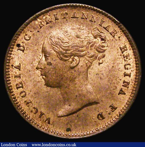 Half Farthing 1843 Peck 1593 UNC the obverse with around 60% lustre, the reverse with around 30% lustre, in an LCGS holder and graded LCGS 82 : English Coins : Auction 183 : Lot 1801