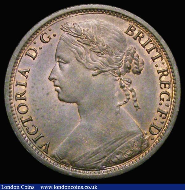 Penny 1874H Freeman 73 dies 7+H, UNC with traces of lustre, in an LCGS holder and graded LCGS 80 : English Coins : Auction 183 : Lot 2050