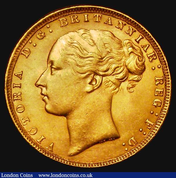 Sovereign 1872 George and the Dragon, Marsh 85, S.3856A GEF with very few contact marks, excellent fields and choice : English Coins : Auction 183 : Lot 2201