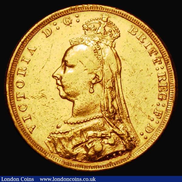 Sovereign 1890M G: of D:G: closer to the crown, Marsh 134, S.3867B, DISH M14, Fine, brightly cleaned : English Coins : Auction 183 : Lot 2241