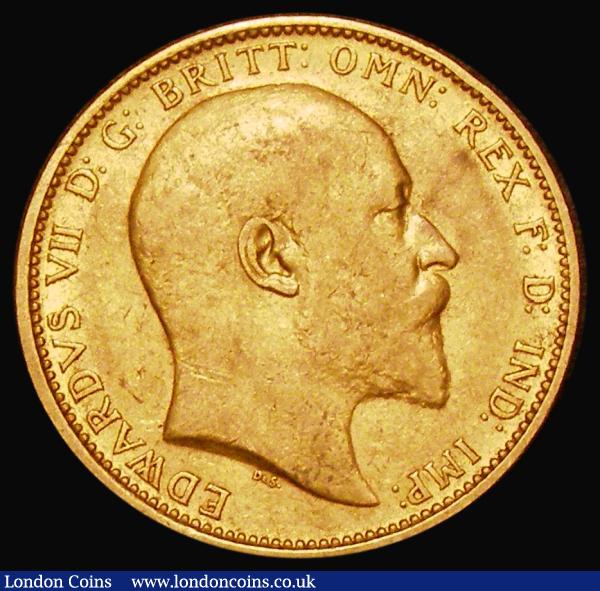 Sovereign 1902S Marsh 204, S.3973 Fine/Good Fine, Cataloguer's Note: Marsh states this coin as common, we note however we have only offered 4 examples in 20 years, so definitely scarcer than this would suggest : English Coins : Auction 183 : Lot 2265