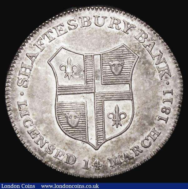 Sixpence 19th Century Dorset - Shaftesbury 1811 Shaftesbury Bank Licensed 14 March 1811. Davis 23, NEF and lustrous : Tokens : Auction 183 : Lot 665