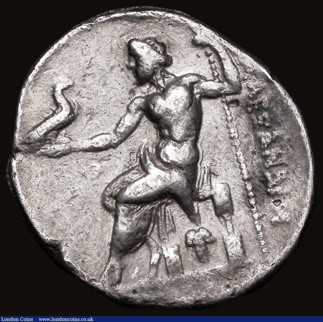London Coins : A183 : Lot 1253 : Ancient Greece - Macedonia Tetradrachm Alexander III. Pella mint, struck under Antigonos II Gonatas ...
