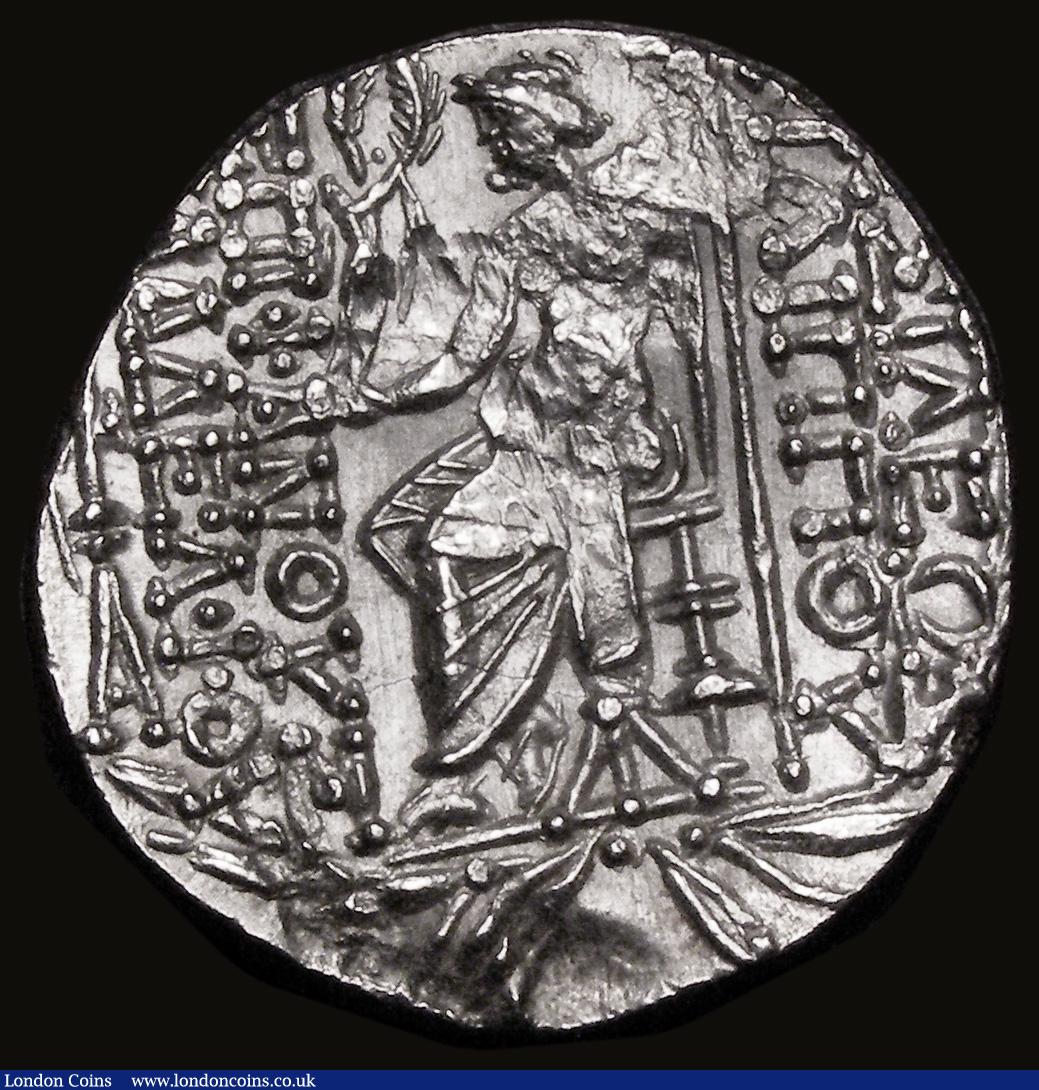 London Coins : A183 : Lot 1328 : Seleukid Empire - Tetradrachm Philip I Philadelphos (c.95/4-76/5BC) Uncertain Mint. 26mm diameter, O...