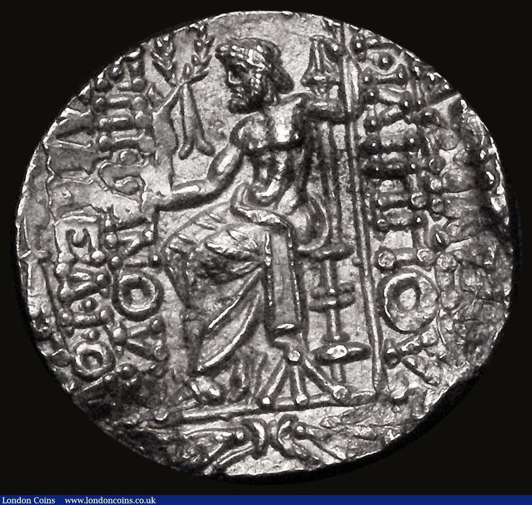 London Coins : A183 : Lot 1329 : Seleukid Empire - Tetradrachm Philip I Philadelphos (c.95/4-76/5BC) Uncertain Mint. 28mm diameter, O...