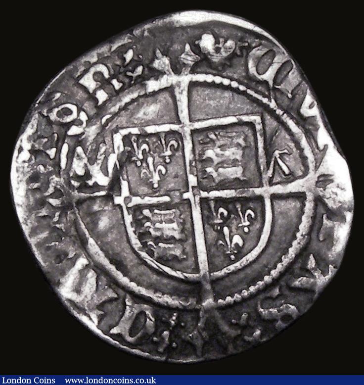 London Coins : A183 : Lot 1358 : Halfgroat Henry VIII Second Coinage, Canterbury Mint, Archbishop Warham, mintmark Cross Patonce, the...