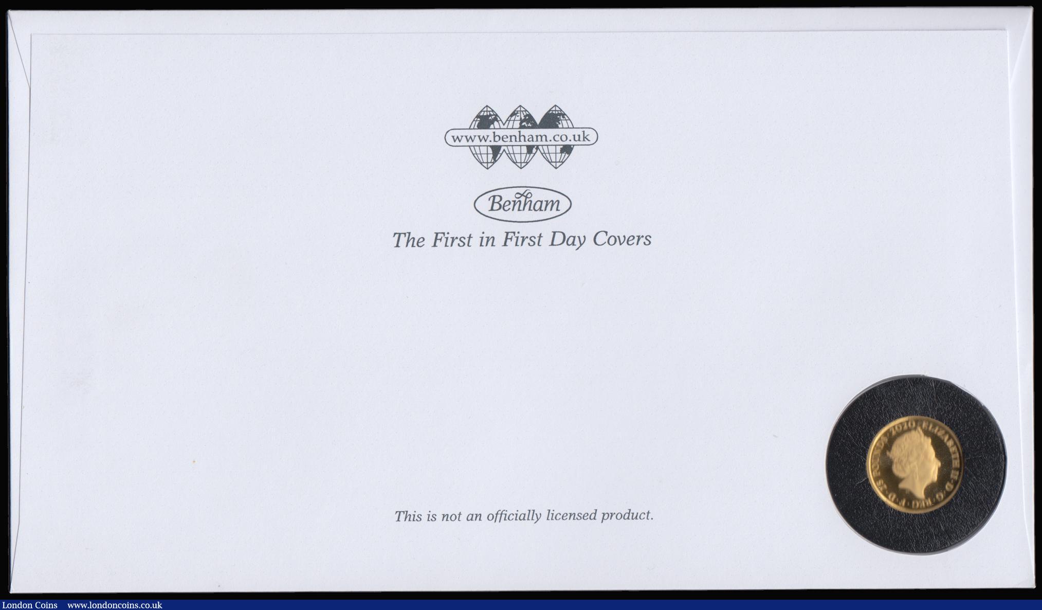 London Coins : A183 : Lot 321 : Numismatic Cover 2020 Music Giants - Elton John, comprising Twenty Five Pounds 2020 Gold Quarter Oun...