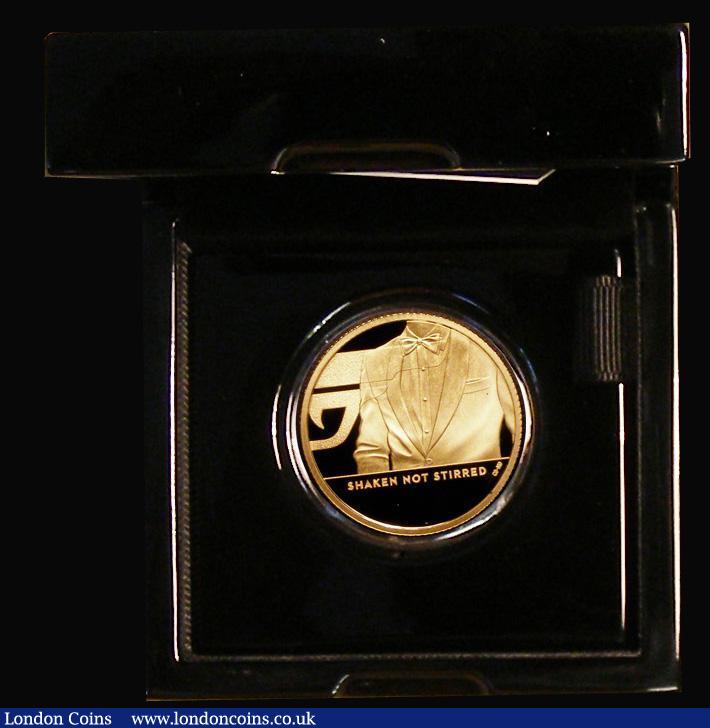 London Coins : A183 : Lot 425 : Twenty Five Pounds 2020 James Bond - Shaken not Stirred Quarter Ounce Gold Proof. FDC in the Royal M...