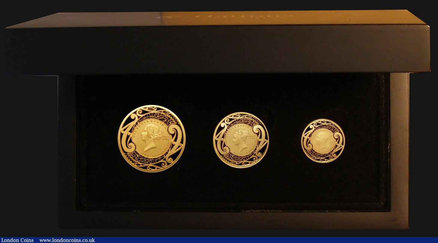 London Coins : A183 : Lot 562 : New Zealand 2019 200th Anniversary of the Birth of Queen Victoria a 3-coin set comprising Sovereign,...