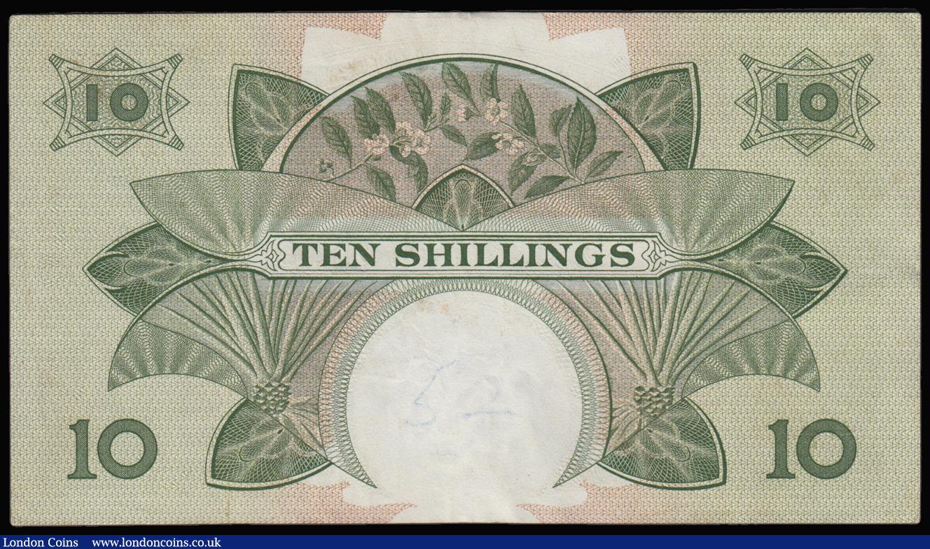 London Coins : A183 : Lot 79 : East Africa 10 Shillings (1858-60) Pick 38 QEII top left GVF