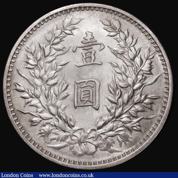 China Dollar (Yuan) Year 3 (1914) Y#329 EF brushed : World Coins : Auction 183 : Lot 895