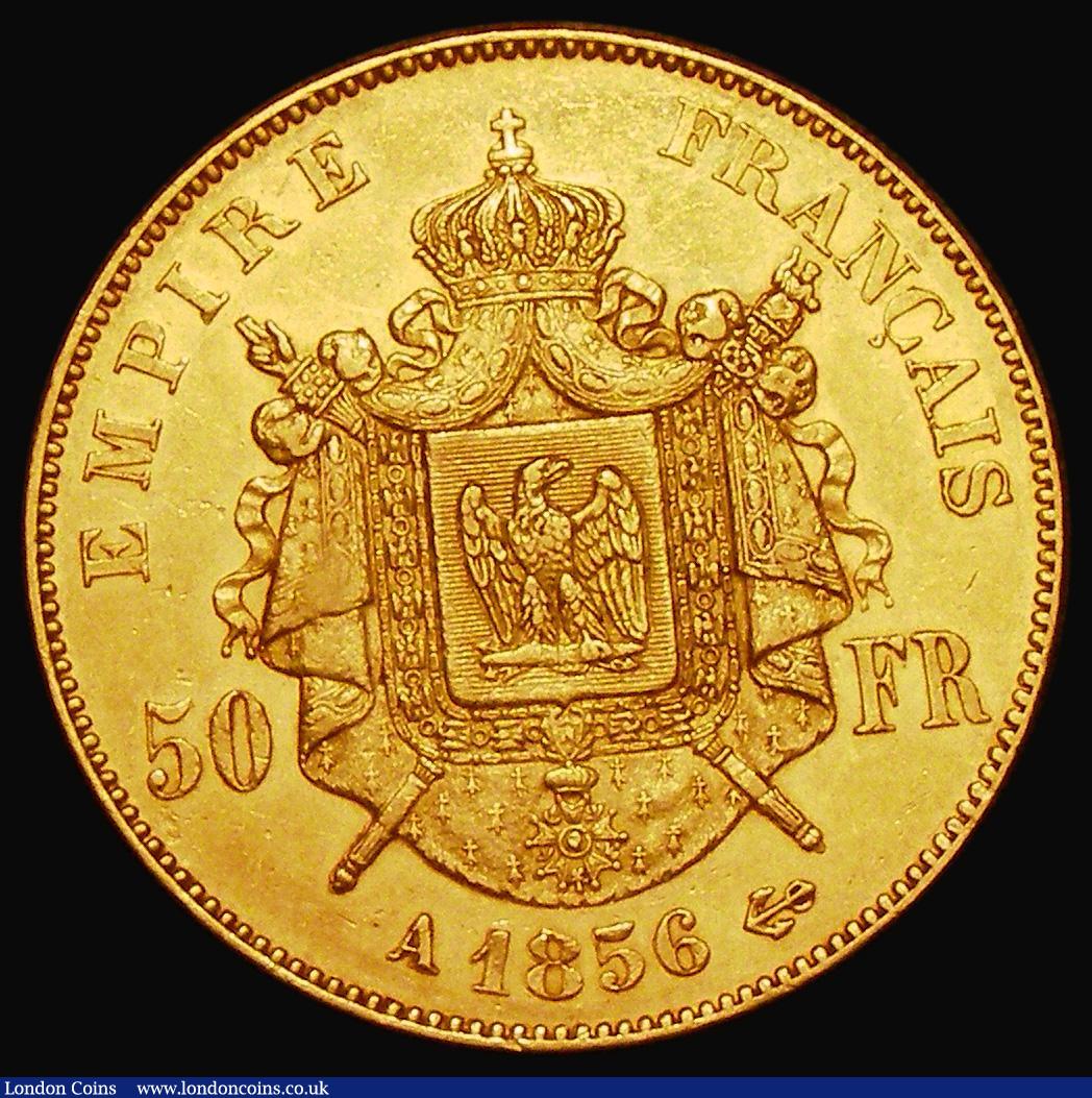 London Coins : A183 : Lot 937 : France 50 Francs Gold 1856A Paris Mint KM#785.1 NEF with some contact marks