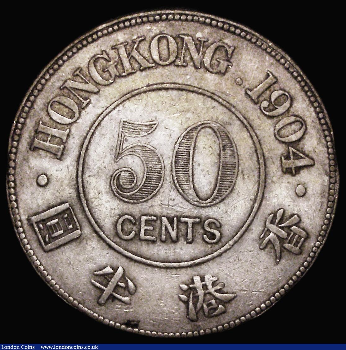 London Coins : A183 : Lot 984 : Hong Kong 50 Cents 1904 KM#15 Fine