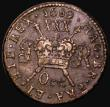 London Coins : A183 : Lot 1006 : Ireland Halfcrown Gunmoney 1689 Oct: S.6579E, Timmins TB30E-1E, Good Fine with some light pitting