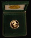 London Coins : A183 : Lot 307 : Half Sovereign 1980 Proof FDC in the green case of issue with certificate