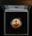 London Coins : A183 : Lot 454 : Two Pounds 1996 Euro 96 Football S.K7 Gold Proof one tiny spot by the lower reverse rim otherwise FD...
