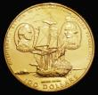 London Coins : A183 : Lot 529 : Cook Islands One Hundred Dollars Gold 1975 Bicentennial of the Return of Captain Cook from his secon...