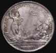 London Coins : A183 : Lot 685 : Coronation of Queen Anne 1702, 35mm diameter in silver by J.Croker, Obverse Bust left draped ANNA. D...