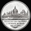 London Coins : A183 : Lot 742 : Royal Jubilee Exhibition, Manchester 1887 45mm diameter in white metal by R.Heaton & Sons. Obver...