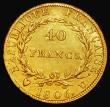London Coins : A183 : Lot 931 : France 40 Francs Gold 1806U Torino Mint KM#675.5 Good Fine/NVF with some minor adjustment lines