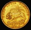 London Coins : A183 : Lot 995 : India Gold Mohur 1841 Bombay Mint, Legend continuous over bust, Large date with crosslet 4, KM#461.1...