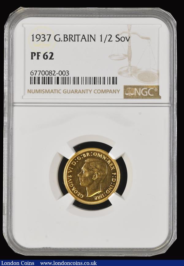 Half Sovereign 1937 Gold Proof S.4077, Marsh 543A. In an NGC holder and graded PF62 : English Coins : Auction 184 : Lot 1711