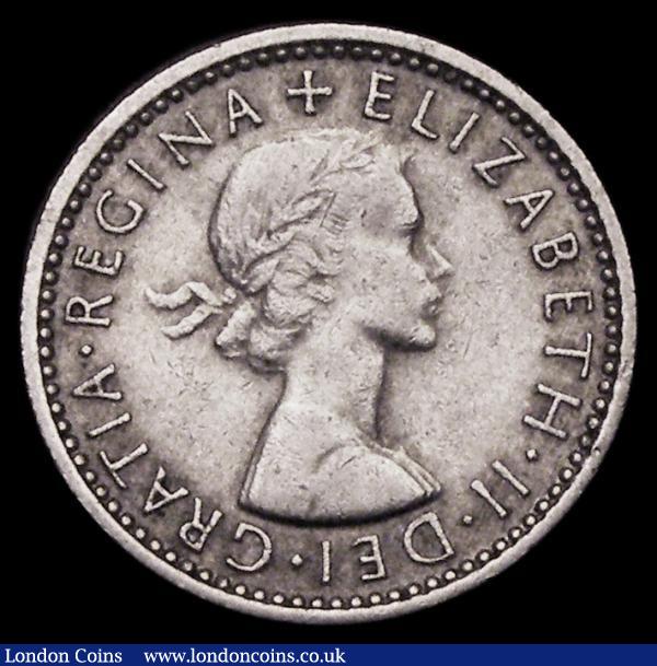 Sixpence 1965 Obverse: Second A of GRATIA points to a space, ESC 1838T, Bull 4551, Davies 2503 dies 1C, Fine, a very rare die pairing. We note the Peter Davies collection example sold in London Coins Auction A124 February 2009 was only  VF and realised £45 hammer price : English Coins : Auction 184 : Lot 1928