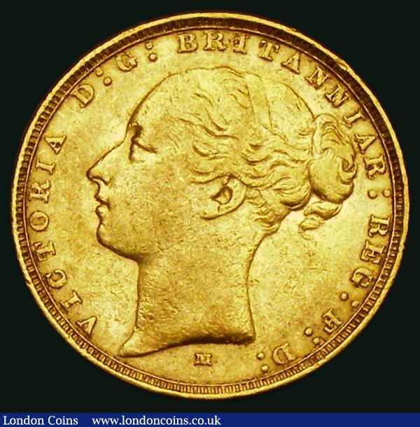 Sovereign 1883M George and the Dragon, Horse with short tail, W.W. complete on truncation, Small B.P., Marsh 105A, S.3857C, NVF/Good Fine with some small rim nicks : English Coins : Auction 184 : Lot 2050