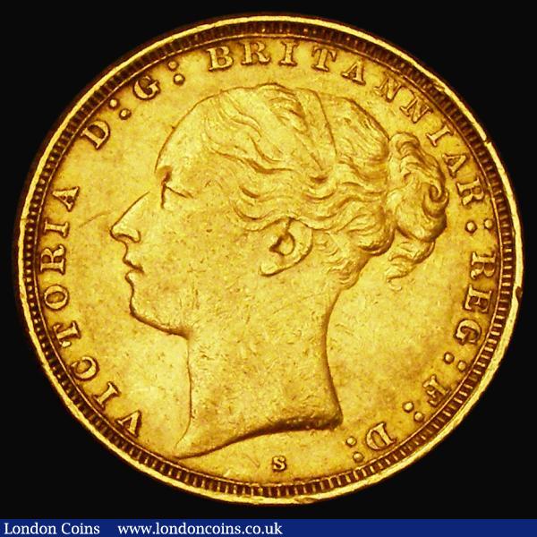 Sovereign 1885S George and the Dragon, Marsh 122, S.3858E, About VF/NVF with some edge nicks : English Coins : Auction 184 : Lot 2072