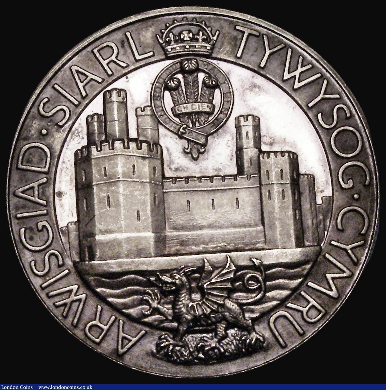 London Coins : A184 : Lot 1023 : Investiture of Prince Charles as Prince of Wales 1969 39mm diameter in silver Obverse: Bust left, cr...