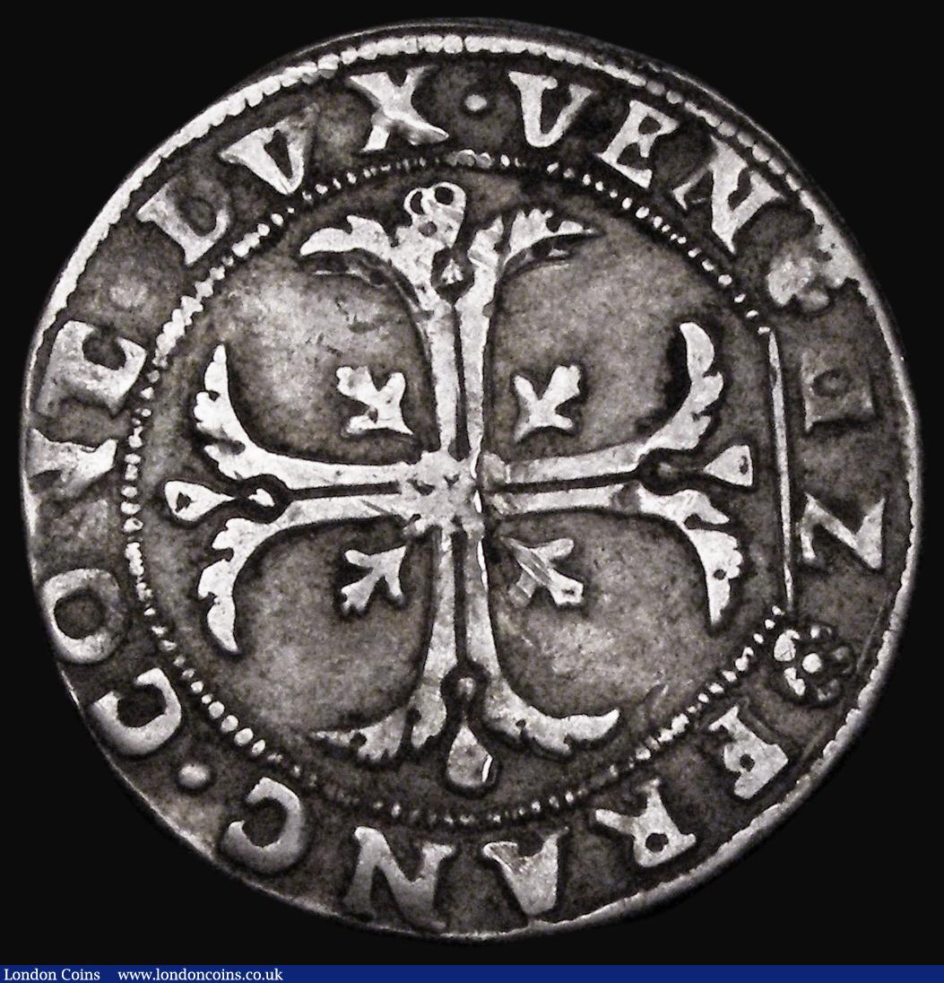 London Coins : A184 : Lot 1232 : Italian States - Venice Quarter Scudo (35 Soldi) Francesco Contarini undated (1623-24) ZD, KM#121 Bo...