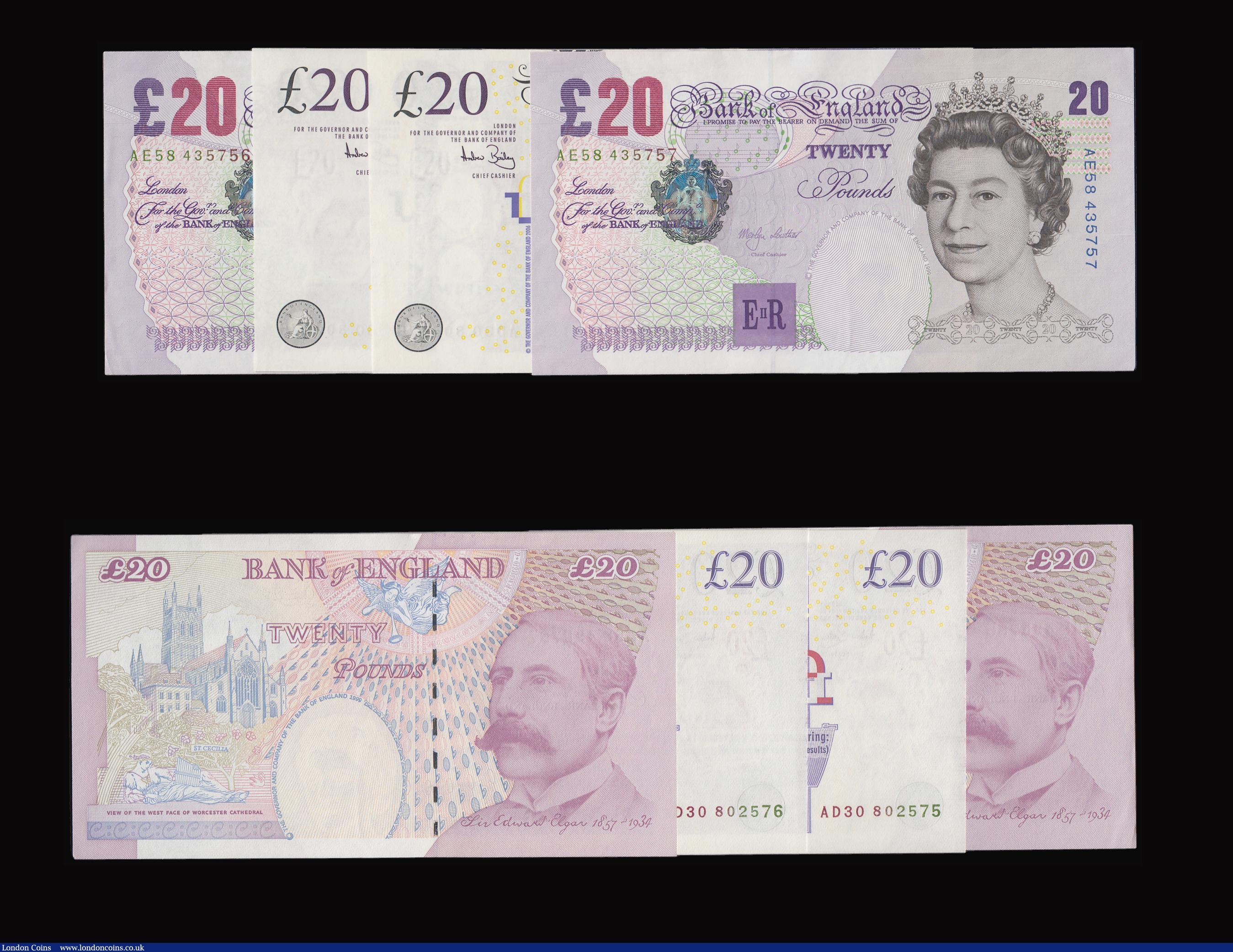 London Coins : A184 : Lot 126 :  Fifty Pounds Salmon Watt and Boulton prefix AC39 A high grade group. Twenty Pounds Kentfield Farada...