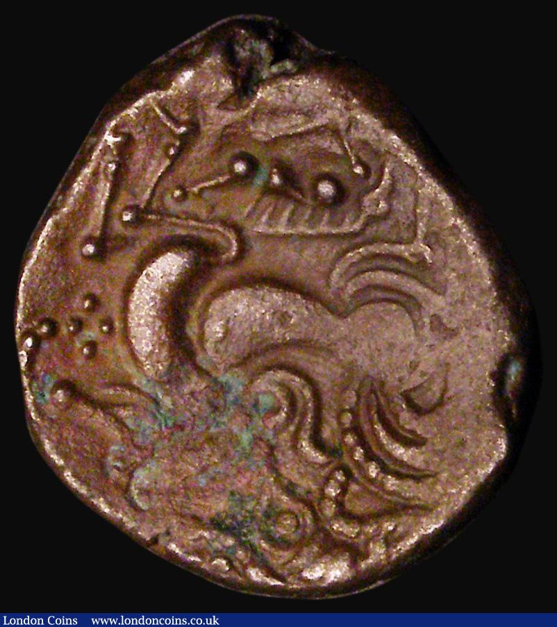 London Coins : A184 : Lot 1382 : Celtic - Armoria (Channel Islands and North-West Gaul) Billon Stater, Obverse : Head right, Reverse:...