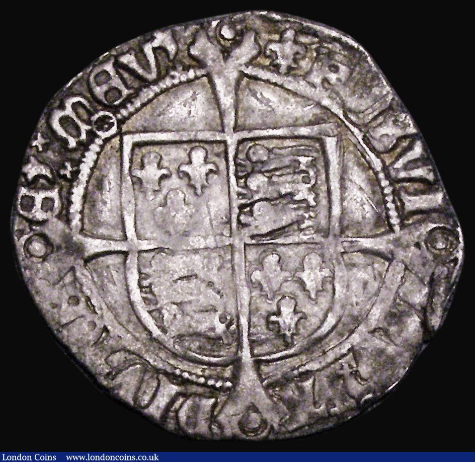 London Coins : A184 : Lot 1426 : Groat Henry VIII Third Coinage, facing bust, annulets on inner circles on both sides, pellet in annu...