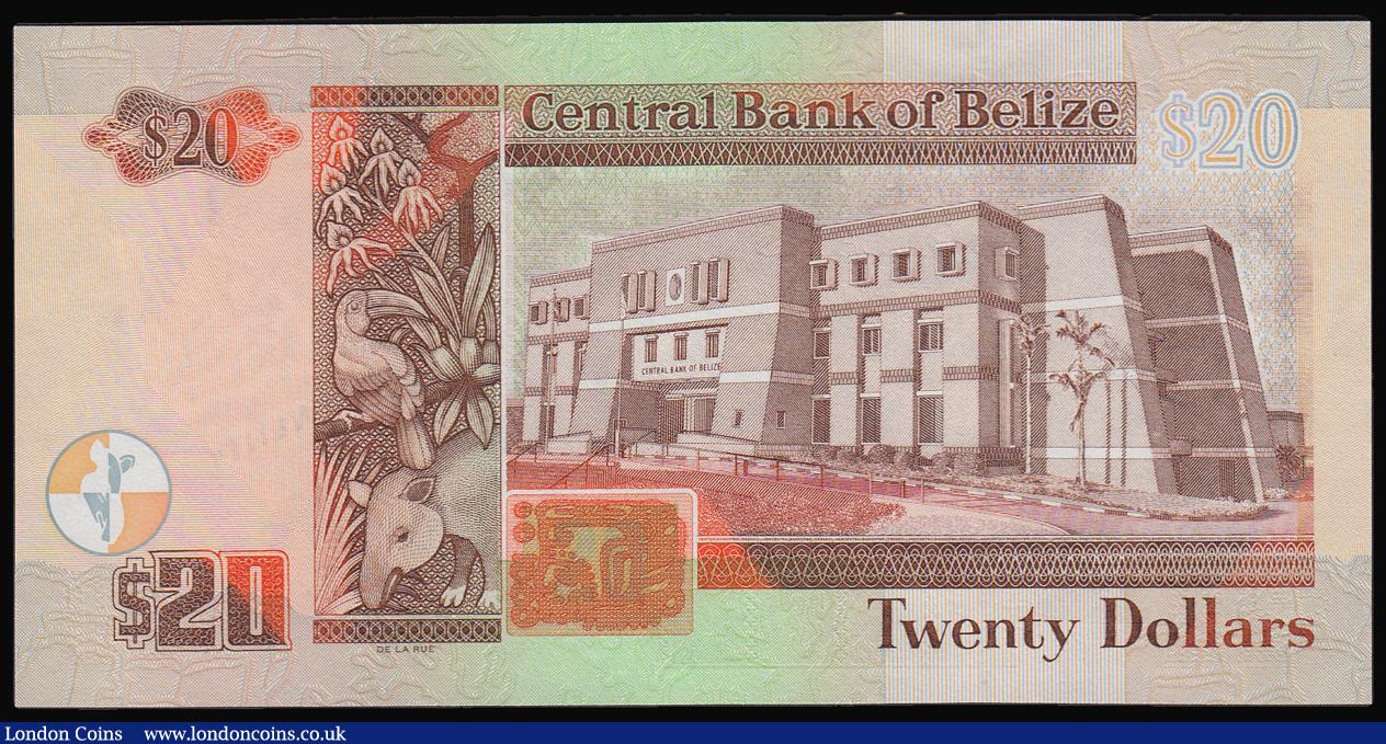 London Coins : A184 : Lot 160 : Belize Twenty Dollars 1st January 2012 30th Anniversary Pick 72 Unc