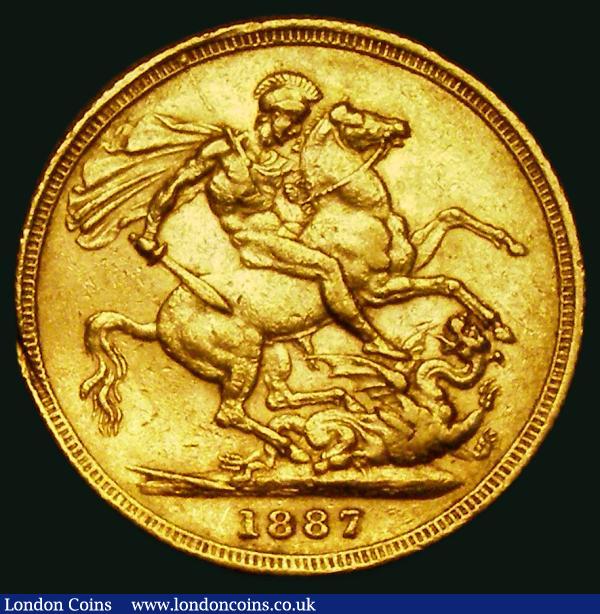 Sovereign 1887S Young Head, George and the Dragon, Marsh 124, S;.3858E, VF with some contact marks, some heavier on the obverse, and a striking flaw on the rim  : English Coins : Auction 184 : Lot 2092