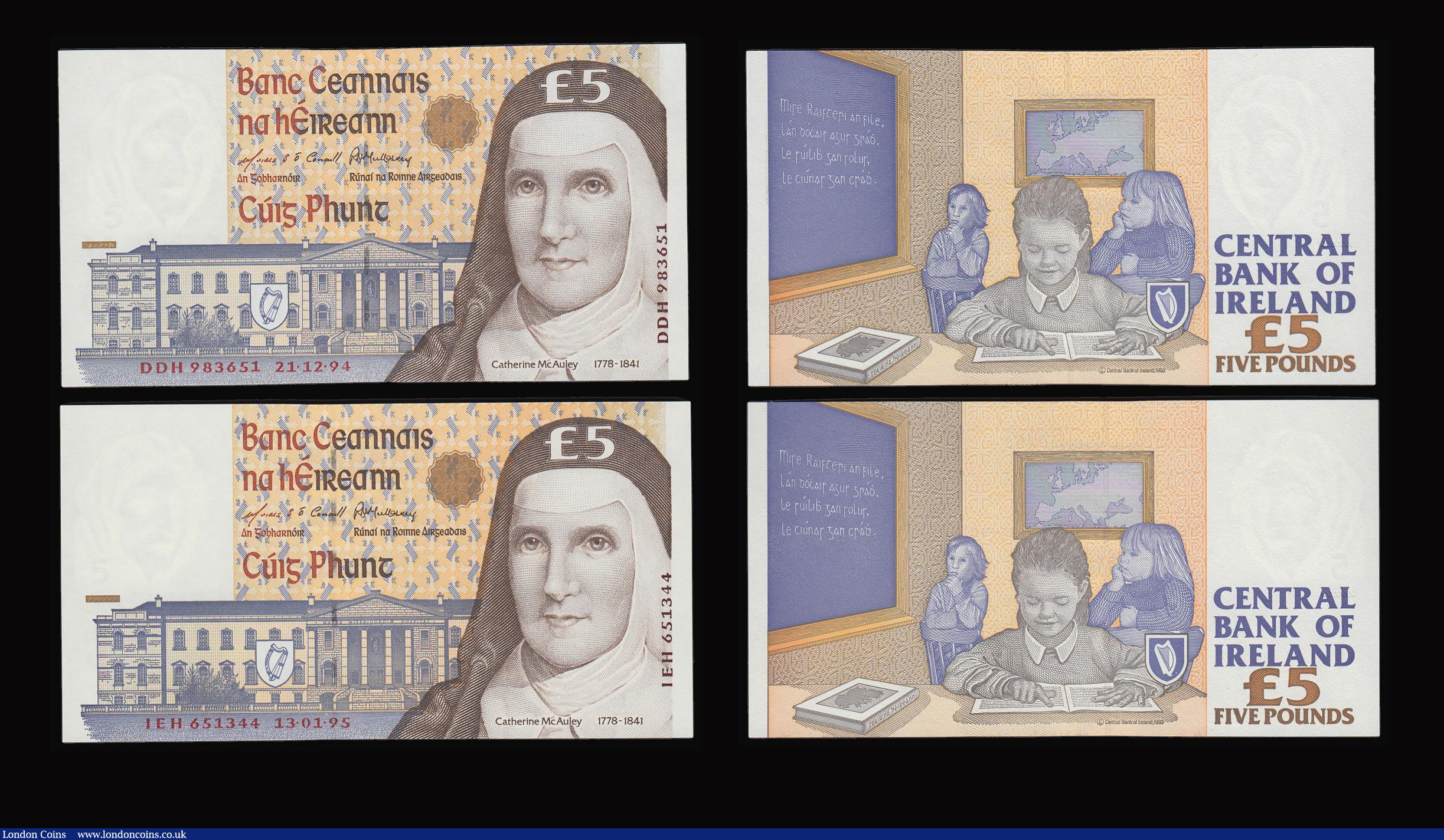 London Coins : A184 : Lot 273 : Ireland Republic Of Central  Bank 5 pounds (5 ) Catherine McAuley (founder of the Sisters of Mercy) ...
