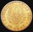 London Coins : A184 : Lot 1182 : German States -  Prussia 20 Marks Gold 1887A KM#505 in a PCGS holder and graded AU55