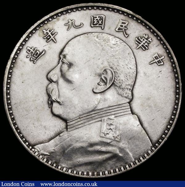 China - Republic Dollar Year 9, Seven characters above head Y#329.6 NVF/Good Fine, cleaned : World Coins : Auction 185 : Lot 1384